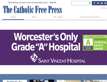 Tablet Screenshot of catholicfreepress.org